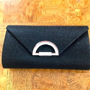 Nina satin chrystal clutch with beaded strap